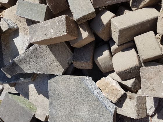 Pflastersteine sind recyclingfähiger Bauschutt Pflastersteine sind recyclingfähiger Bauschutt