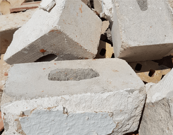 Kalksandstein entspricht recyclingfähigem Bauschutt Kalksandstein entspricht recyclingfähigem Bauschutt